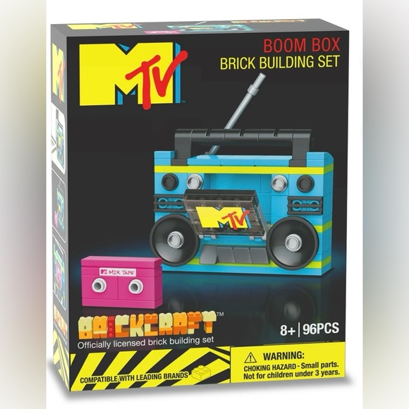 Brickcraft mtv boombox w/cassette..Lego (NWT)all ages - Picture 7 of 7